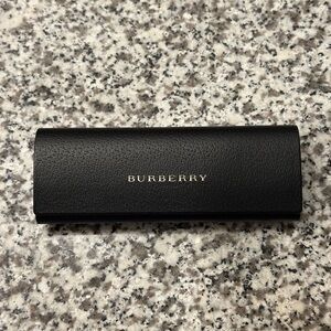 Burberry Black Textured Glasses Case